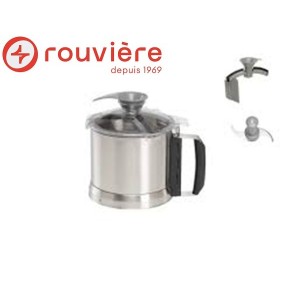 Ensemble cuve supplémentaire: cuve, couteau denté, couvercle et bras Blixer 3
