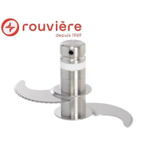 Couteau inox cranté 2 lames R8 V.V