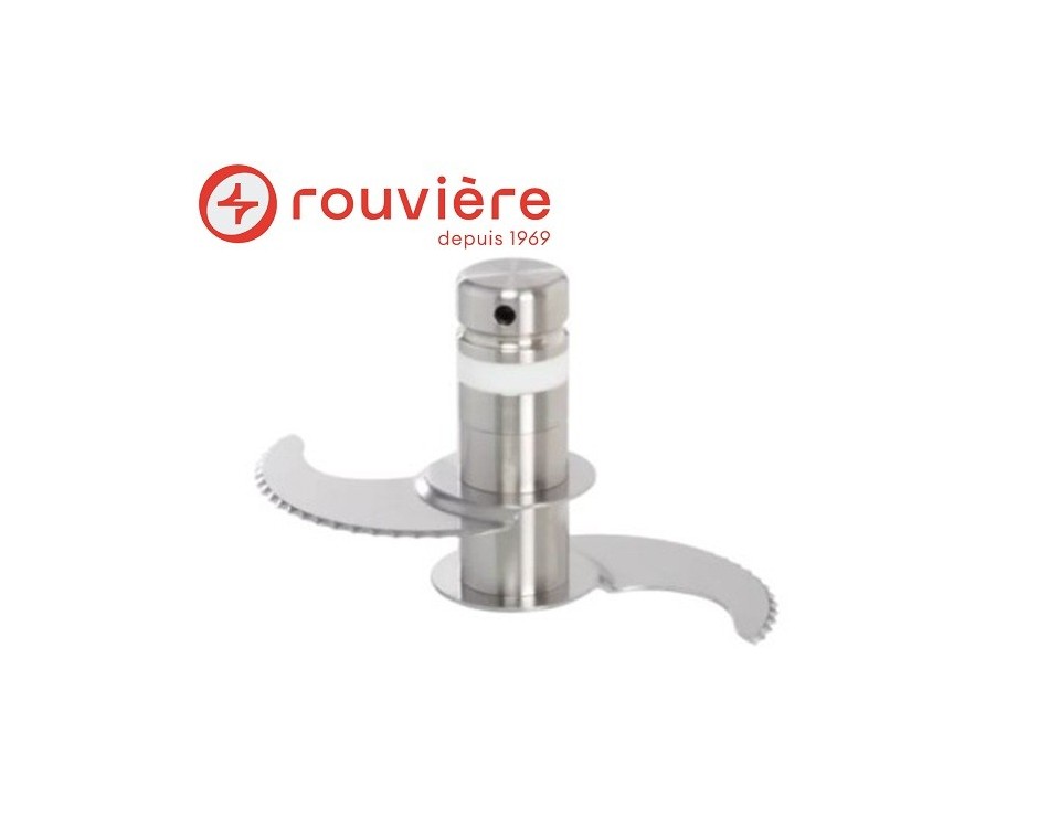 Couteau inox cranté 2 lames R8 V.V